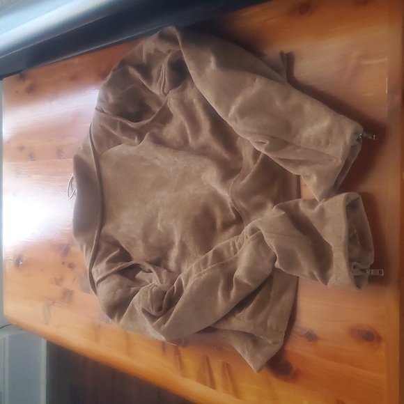 Crop Faux Suede Jacket - Picture 4 of 4